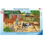 Ravensburger - La Vie à la Ferme Heureuse - 15 Pièces - Puzzles